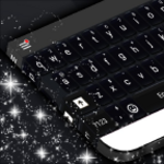 black style keyboard android application logo